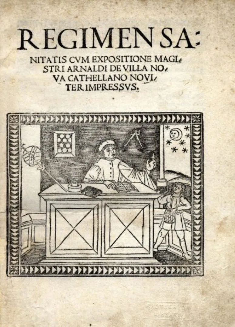 The Regimen sanitatis Salernitanum (1480) (Wikimedia Commons)