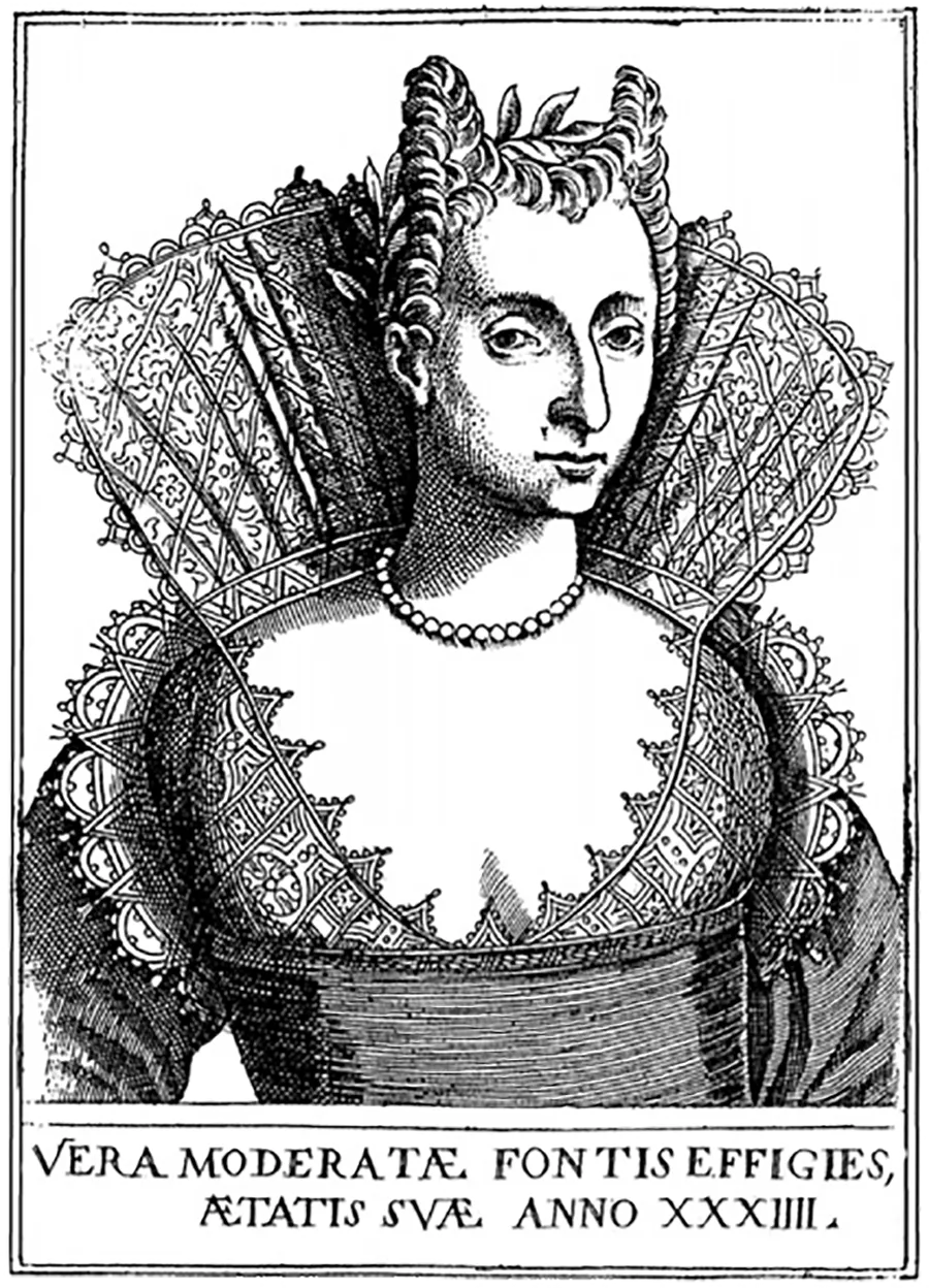Modesta dal Pozzo (Moderata Fonte), 1600. (Wikimedia Commons)
