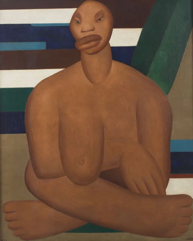 Lasar Segall's A Negra (1923), a striking modernist portrait reflecting Brazil's racial and cultural identity.