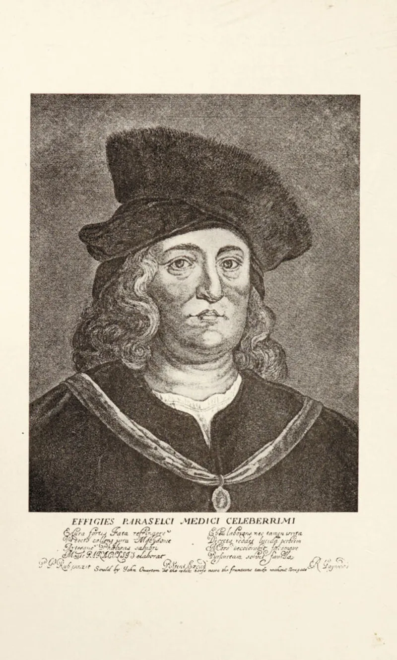 Paracelsus Portrait by Wenceslaus Hollar (17th century)