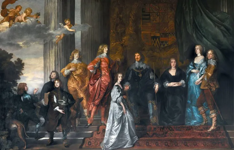 Van Dyck painting of the Herbert family at Wilton House