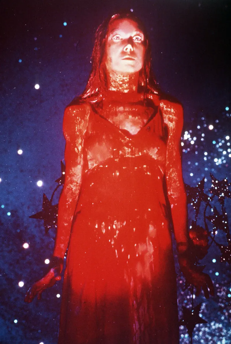 A modern version of the menstruating monster, Sissi Spacek in Brain De Palma's 1976 Carrie. (Credit: Everett)