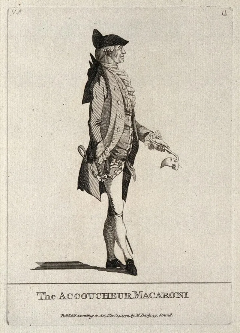 Late 18th-century caricatures of 'man-midwives' with forceps. (Wellcome Images)
