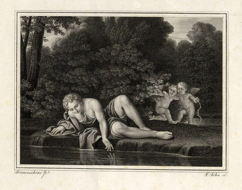 Narcissus (1830), by Marco Antonio Franceschini. (Wikimedia Commons)