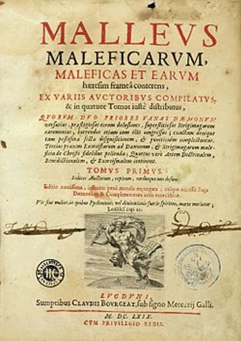 Title page of the Malleus Maleficarum (1487), the notorious witch-hunting manual by Heinrich Kramer and Jacob Sprenger. (Image credit: Wellcome Collection, London)