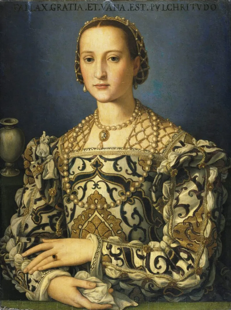 Portrait of Eleonora di Toledo, by Bronzino (1544–1545).