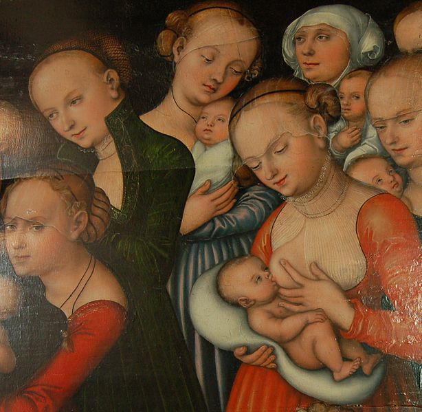 Detail of a 17th-century painting by Lucas Cranach in Larvik Church, Norway. (Wikimedia Commons)
