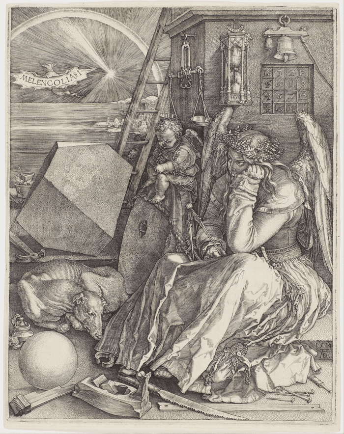 Albrecht Dürer's famous Melencolia engraving (1514). Credit: Wikimedia Commons.