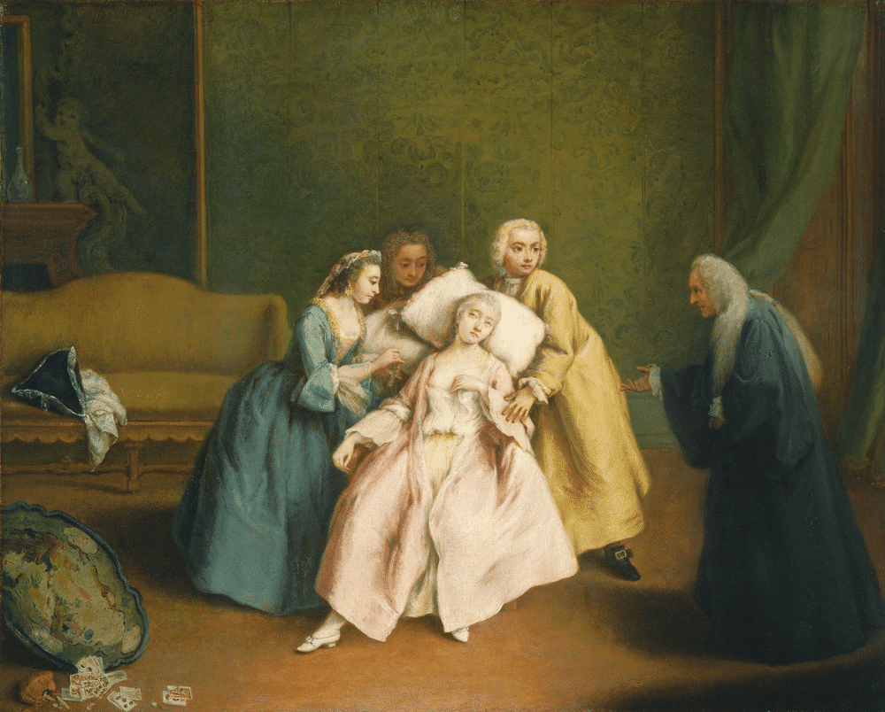 The Faint, by Pietro Longhi (1744). Source: Wikimedia Commons.