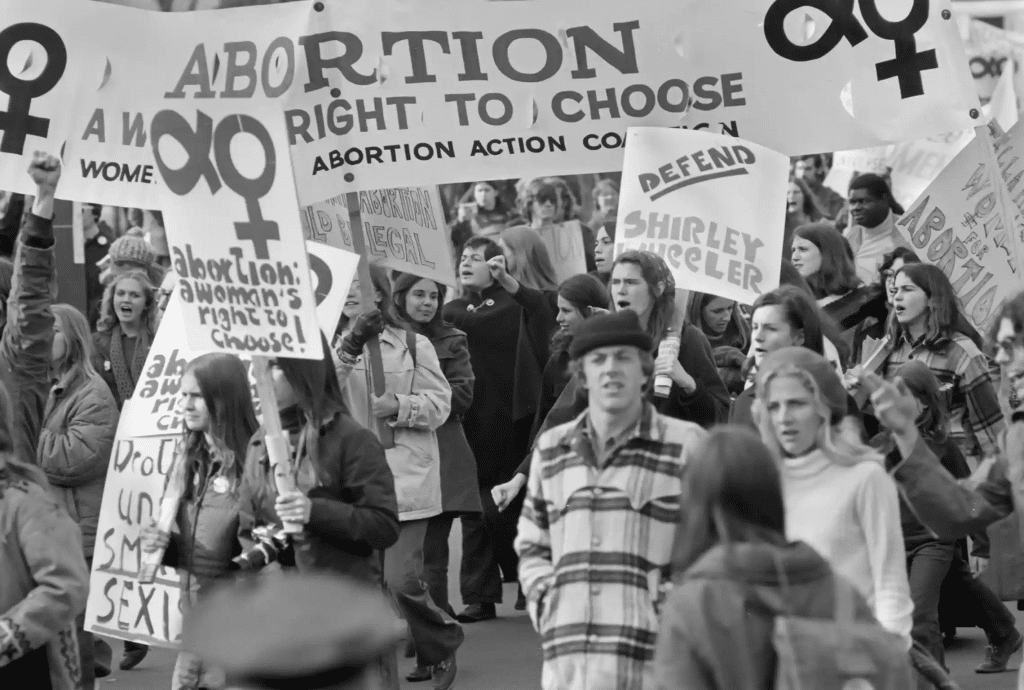 Pro-choice protest in Washington, 1970. Credit: Leif Skoogfors/Getty Images