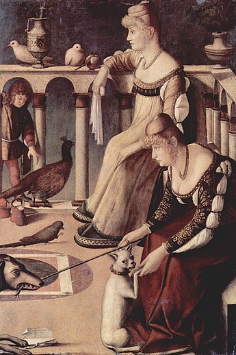 Two Venetian Ladies, by Vittore Carpaccio (ca. 1500).