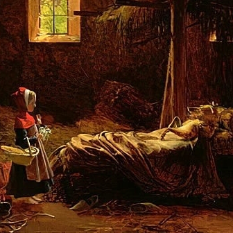Little Red Riding Hood, by Fleury François Richard (c. 1820). (Public Domain)
