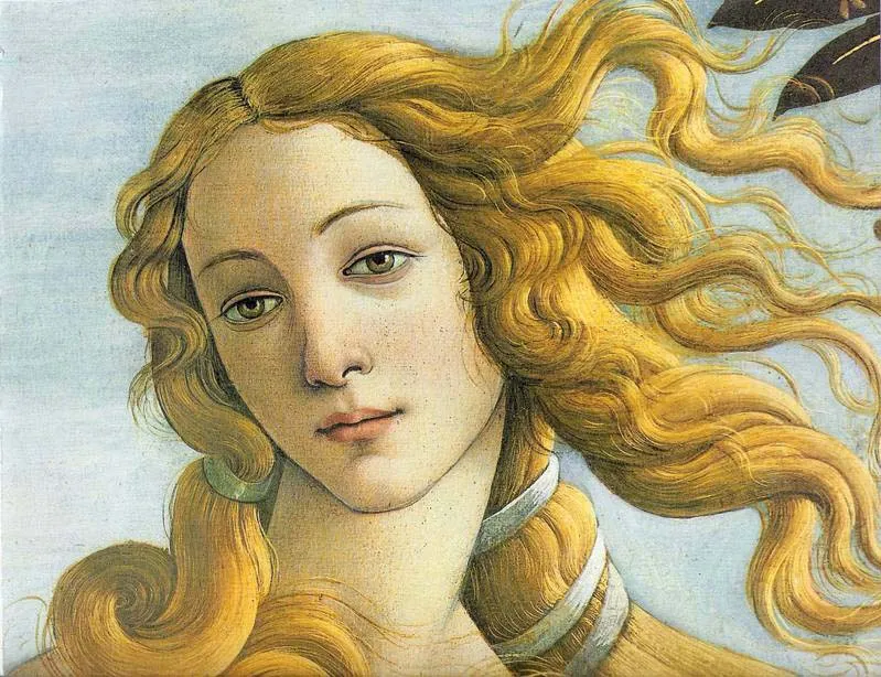 Detail of Botticelli's Venus