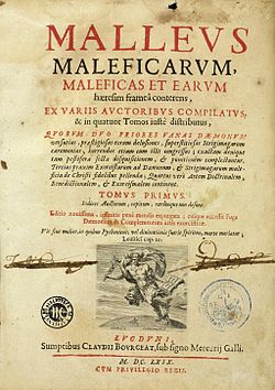 Title page of the Malleus Maleficarum (1487), the notorious witch-hunting manual by Heinrich Kramer and Jacob Sprenger. (Image credit: Wellcome Collection, London)
